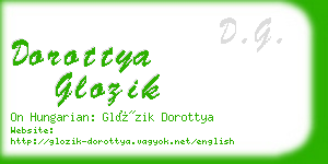 dorottya glozik business card